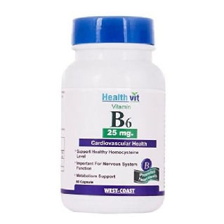 Healthvit Vitamin B6 (25 mg), 60 capsules Unflavoured