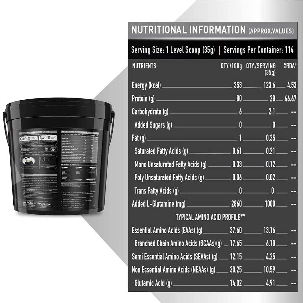 6 - MuscleBlaze Whey Isolate Plus OP,  8.8 lb  Chocolate 