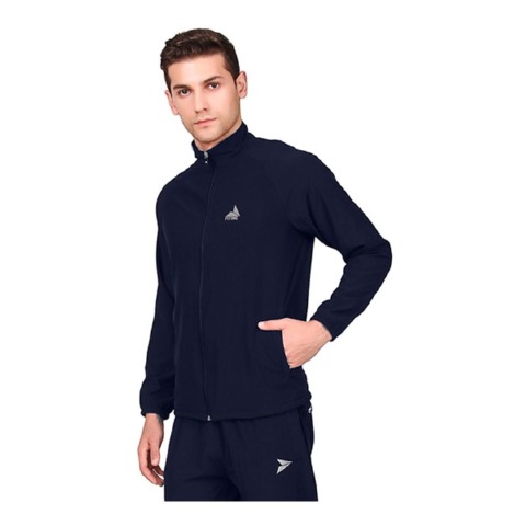 40 - Fitinc Men's Polycotton Regular Fit Track Suit with Two Zipper Pockets,  Navy Blue  Small 