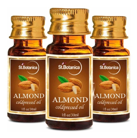 St.Botanica Cold Pressed Carrier Oil, 30 ml Almond - Pack of 3 St.Botanica Cold Pressed Carrier Oil, 30 ml Almond - Pack of 3