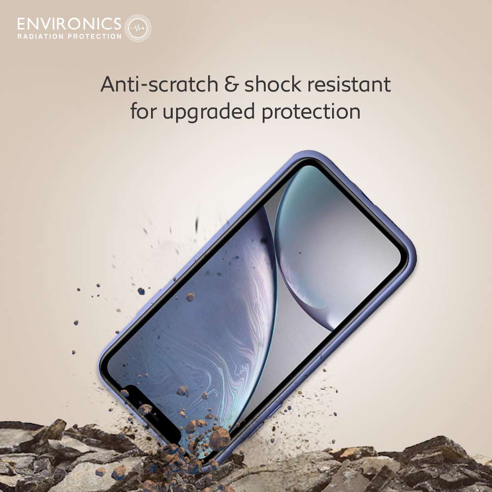 7 - Envirocover Silicon Back Cover for Apple iPhone XR,  with Radiation Protection Technology (Purple) 