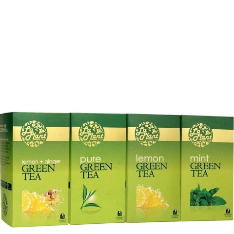 Laplant Green Tea Pack, 100 Piece(s)/Pack Combo 4 (Pure, Lemon, Mint & Lemon-Ginger) Laplant Green Tea Pack, 100 Piece(s)/Pack Combo 4 (Pure, Lemon, Mint & Lemon-Ginger)