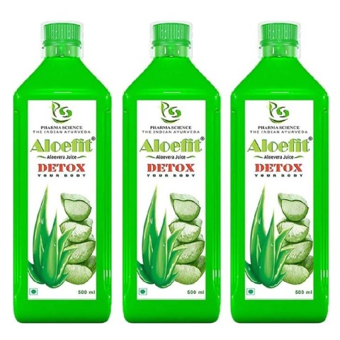 1 - Pharma Science Aloefit Aloevera Juice,  0.5 L  Natural Pack of 3 