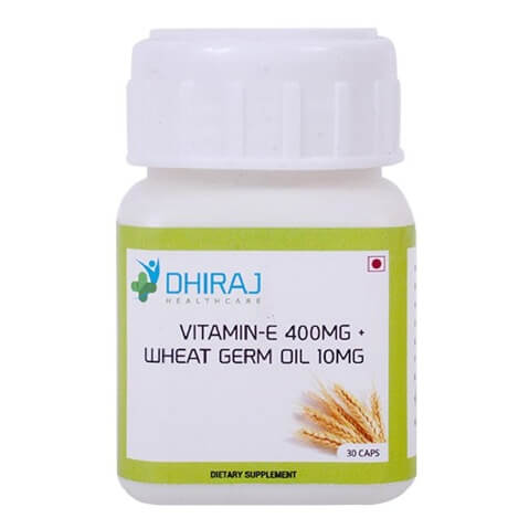 Dhiraj Vitamin E + Wheat Germ Oil Capsule, 30 capsules Dhiraj Vitamin E + Wheat Germ Oil Capsule, 30 capsules