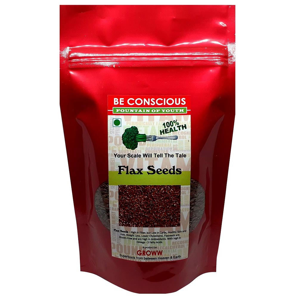 Be Conscious Flax Seeds,  Unflavoured  100 g 