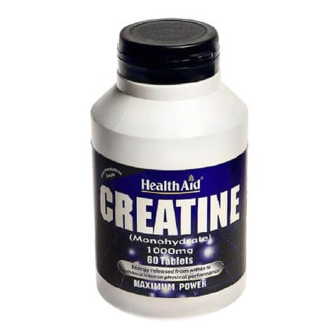 HealthAid Creatine Monohydrate (1000 mg),  Unflavoured  60 tablet(s) 