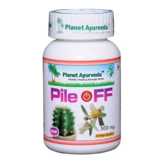 Planet Ayurveda Pile Off (650 mg), 60 veggie capsule(s)
