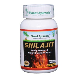 Planet Ayurveda Shilajit (500 mg), 60 veggie capsule(s)