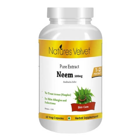 Natures Velvet Neem Pure Extract (500 mg), 60 veggie capsule(s) Natures Velvet Neem Pure Extract (500 mg), 60 veggie capsule(s)