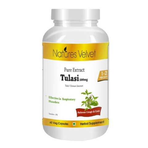 Natures Velvet Tulasi Pure Extract (500 mg), 60 veggie capsule(s) Natures Velvet Tulasi Pure Extract (500 mg), 60 veggie capsule(s)