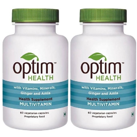 OptimHealth Multivitamin Health Supplement, Unflavoured 60 capsules - Pack of 2 OptimHealth Multivitamin Health Supplement, Unflavoured 60 capsules - Pack of 2