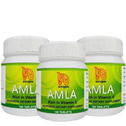Nirogam Amla, 100 tablet(s) - Pack of 3 Nirogam Amla, 100 tablet(s) - Pack of 3