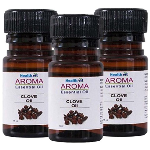 Healthvit Aroma Clove Oil, 15 ml for All Skin Types - Pack of 3 Healthvit Aroma Clove Oil, 15 ml for All Skin Types - Pack of 3