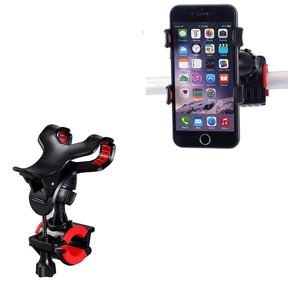 2 - Strauss Cycle Mobile Phone Holder with Mount Bracket,  Black 