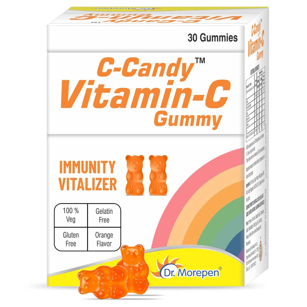 1 - Dr. Morepen C-CANDY Vitamin C Gummies,  30 gummies  Orange 