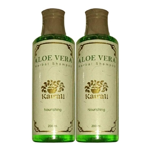 Kairali Aloe Vera Herbal Shampoo, 200 ml Hair Nourishing - Pack of 2 Kairali Aloe Vera Herbal Shampoo, 200 ml Hair Nourishing - Pack of 2