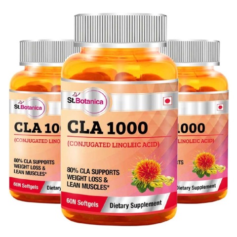 St.Botanica CLA 1000 - Pack of 3, 60 softgels St.Botanica CLA 1000 - Pack of 3, 60 softgels