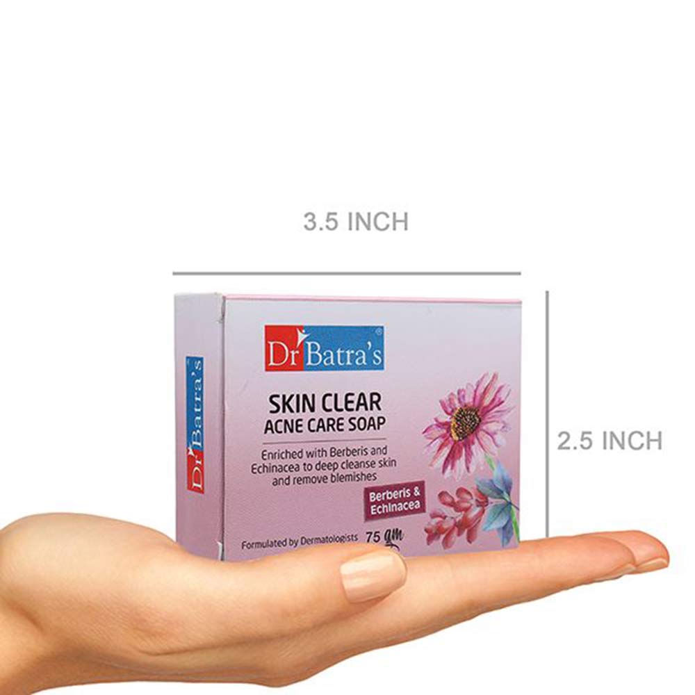 1 - Dr Batra's Skin Clear Acne Care Soap,  75 g  Berberis & Echinacea 