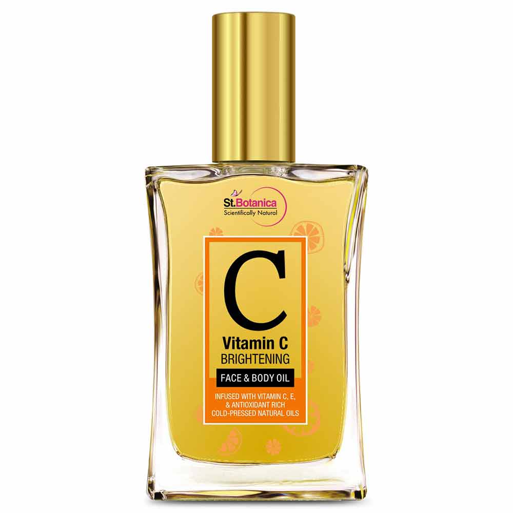 1 - St.Botanica Vitamin C Brightening Face & Body Oil,  100 ml  for All Skin Types 