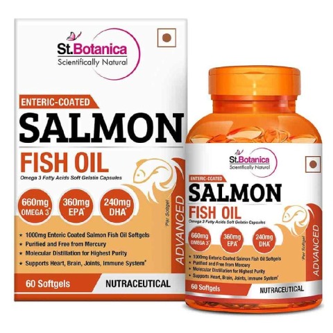 1 - St.Botanica Salmon Fish Oil 1000mg Advanced,  60 softgels 