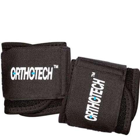 Orthotech Wrist Support (OR5110) - Pack of 2, Black Free Size Orthotech Wrist Support (OR5110) - Pack of 2, Black Free Size