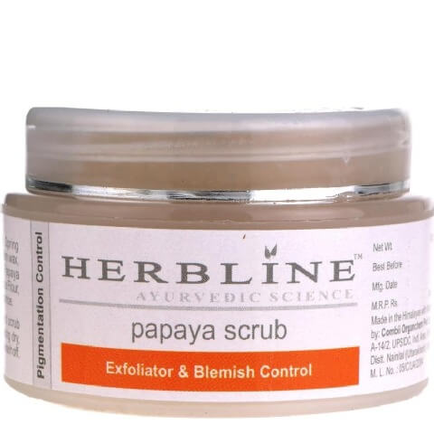 Herbline Papaya Face Scrub, 50 g for All Skin Type Herbline Papaya Face Scrub, 50 g for All Skin Type