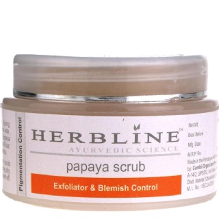 Herbline Papaya Face Scrub, 50 g for All Skin Type