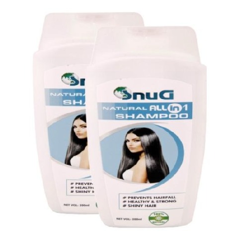 SnuG Natural All In 1 Shampoo - Pack of 2, 200 ml All Hair Type SnuG Natural All In 1 Shampoo - Pack of 2, 200 ml All Hair Type