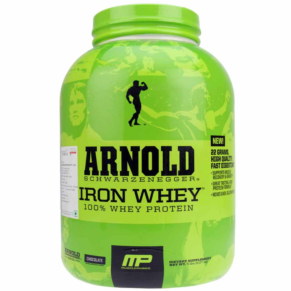 MusclePharm Arnold Iron Whey,  5 lb  Chocolate 