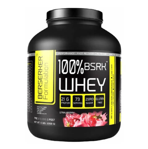 Berserker 100% Whey Protein, 5 lb Strawberry Berserker 100% Whey Protein, 5 lb Strawberry