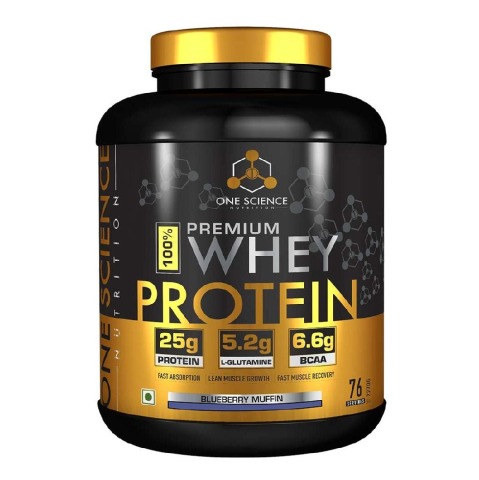 1 - One Science Nutrition Premium Whey Protein,  5 lb  Blueberry Muffin 