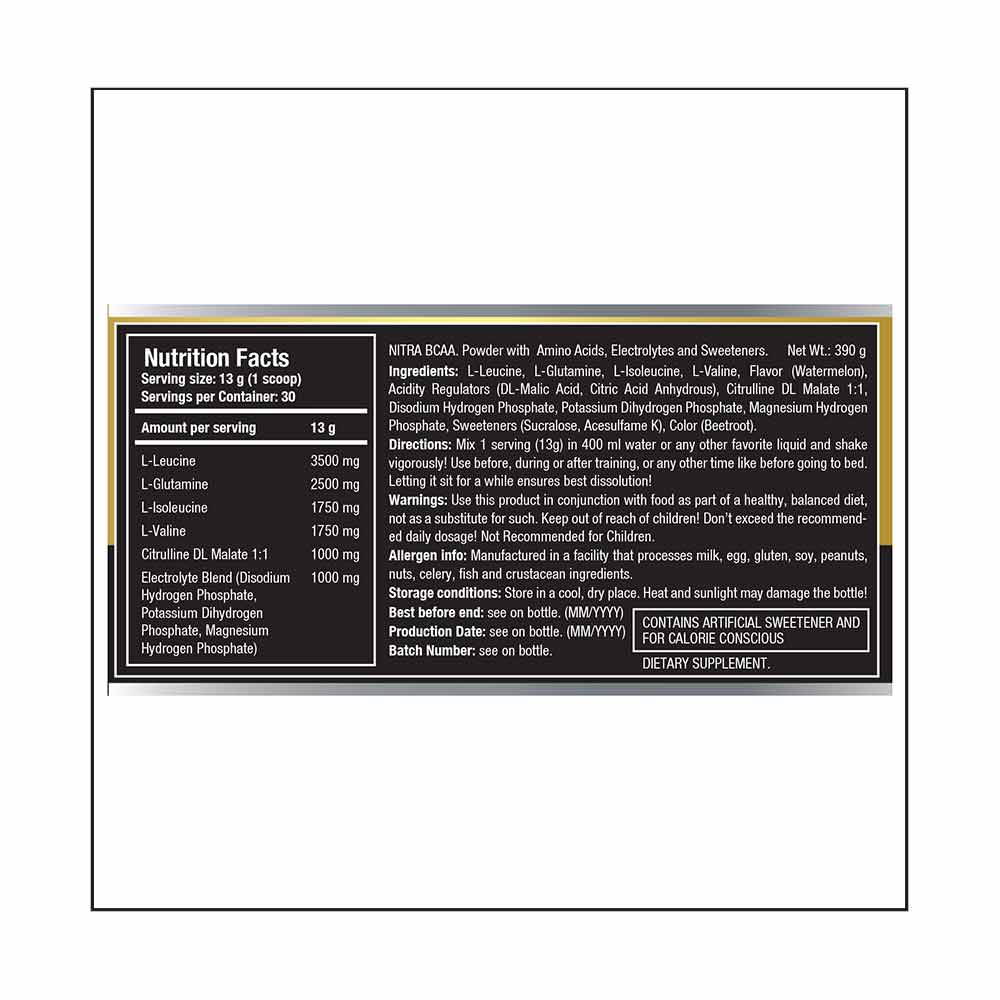 supplement - One Science Nutrition Fermented Nitra BCAA,  0.85 lb  30 Servings  Watermelon 