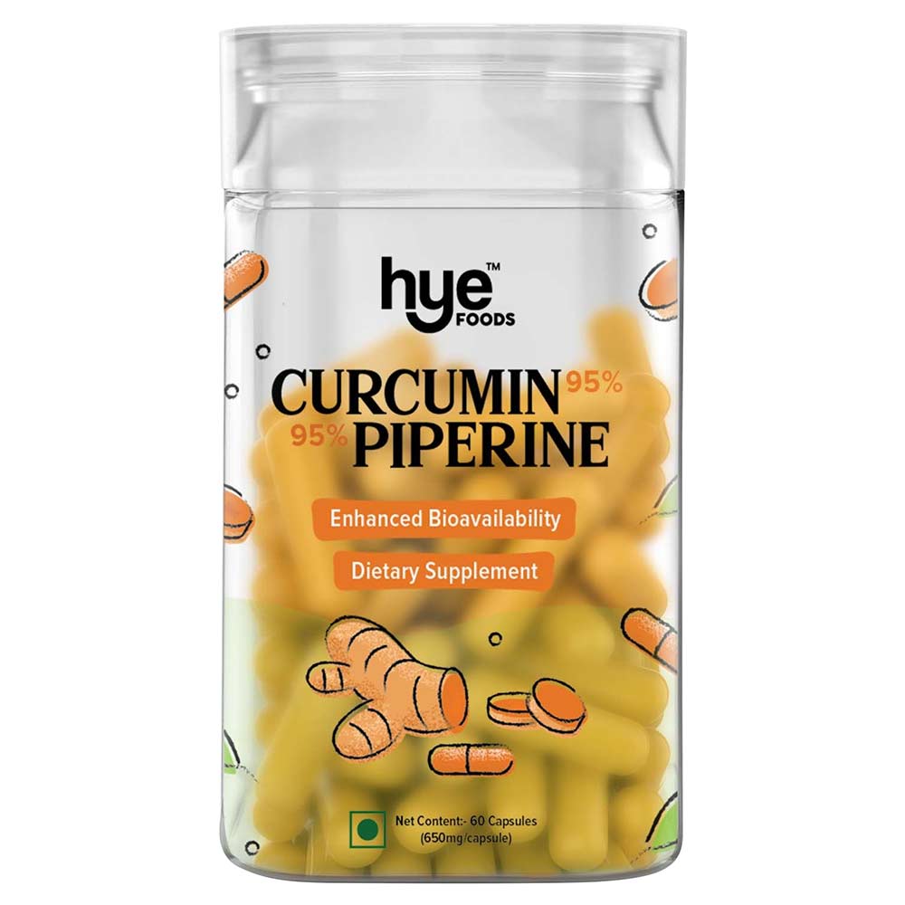1 - Hye Foods 95% Curcumin Piperine,  60 capsules 