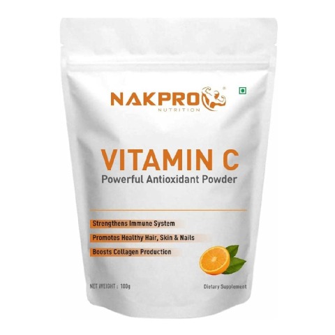 1 - Nakpro Vitamin C Powerful Antioxidant Powder,  100 g  Unflavoured 