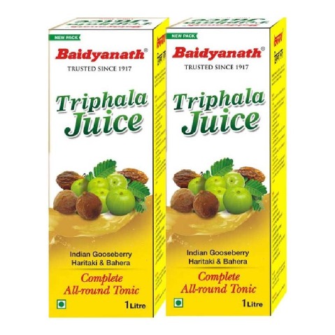 Baidyanath Triphala Juice - Pack of 2 Natural 1 L Baidyanath Triphala Juice - Pack of 2 Natural 1 L