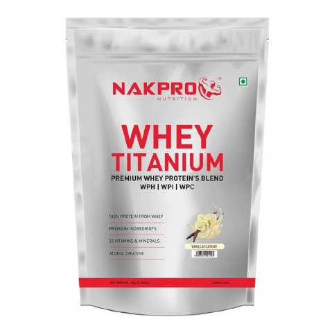 1 - Nakpro Whey Titanium,  2.2 lb  Vanilla 