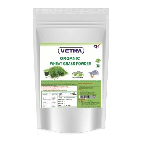 Vetra Organic Wheat Grass Powder, 100 g Vetra Organic Wheat Grass Powder, 100 g