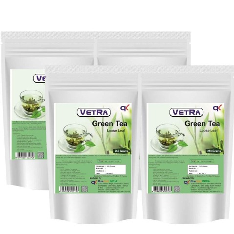 Vetra Green Tea Loose Leaf - Pack of 4 0.250 kg Unflavoured Vetra Green Tea Loose Leaf - Pack of 4 0.250 kg Unflavoured