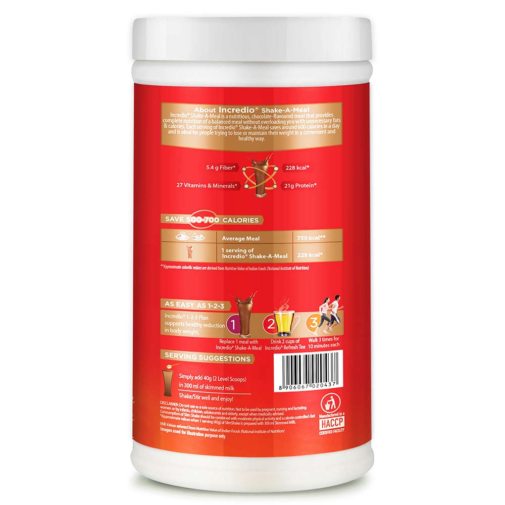 4 - Incredio Meal Replacement Shake,  0.5 kg  Chocolate 