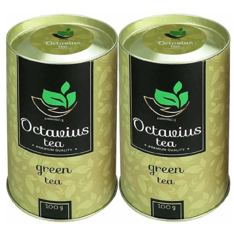 Octavius Whole Leaf Green Tea - Pack of 2 0.1 kg Unflavoured Octavius Whole Leaf Green Tea - Pack of 2 0.1 kg Unflavoured