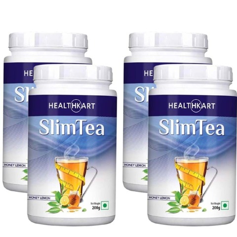 HealthKart Slim Tea, 0.2 kg Honey Lemon - Pack Of 4 HealthKart Slim Tea, 0.2 kg Honey Lemon - Pack Of 4