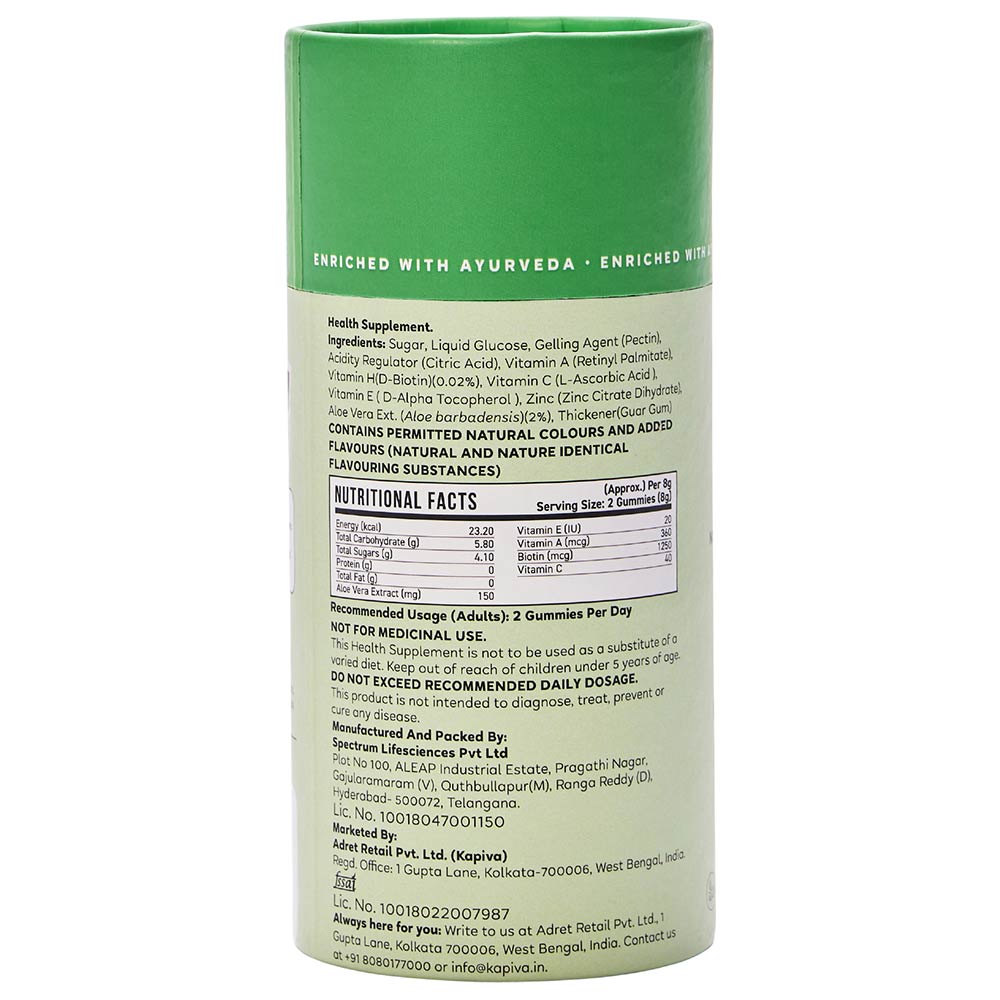 2 - Kapiva Biotin Gummies (Nourishes Hair and Skin),  60 gummies  Unflavoured 