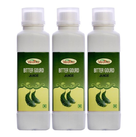 Vedika Bitter Gourd Juice - Pack of 3 Natural 0.5 L Vedika Bitter Gourd Juice - Pack of 3 Natural 0.5 L