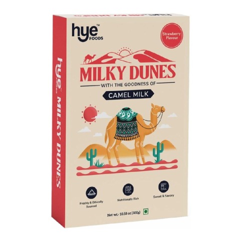 1 - Hye Foods Milky Dunes Camel Milk,  Strawberry  300 g 
