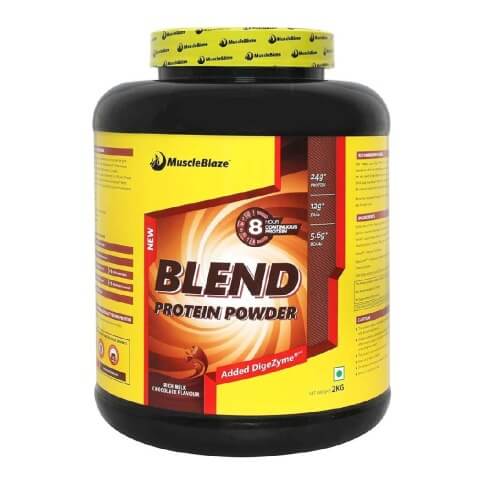 For 2999/-(38% Off) Health kart Muscle Blaze Blend Protein, 4.4 lb Chocolate at HealthKart