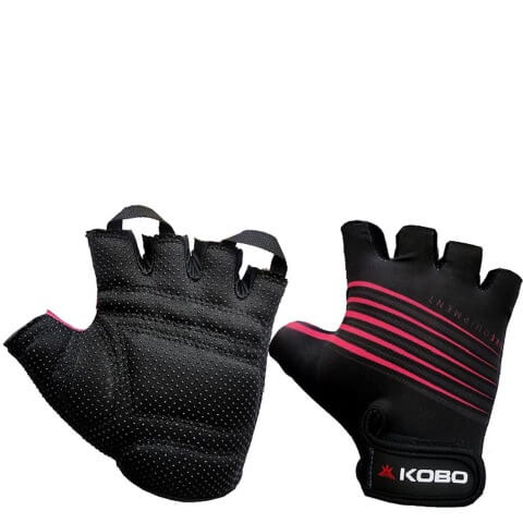 KOBO Weightlifting Gym Gloves (CG-02),  Black  Large 