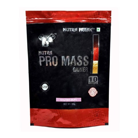 1 - Nutra Freak Pro Mass Gainer, 2.2 lb Strawberry