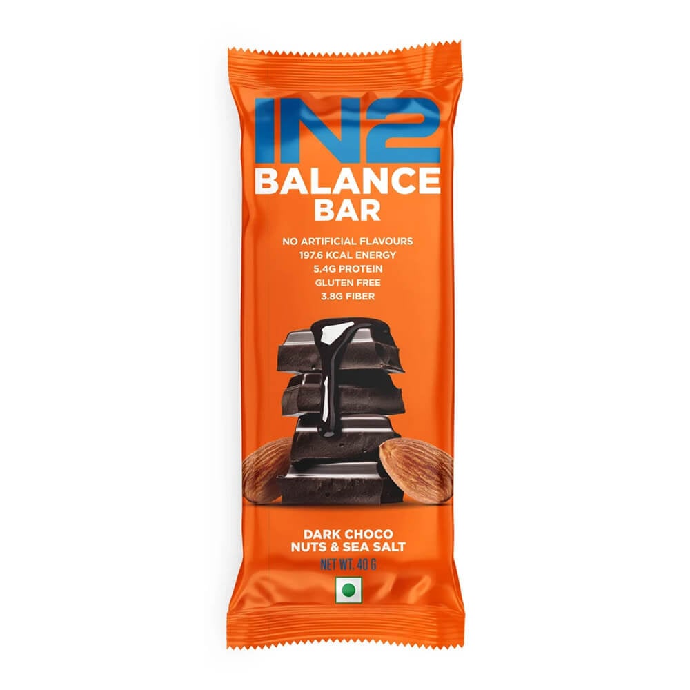2 - IN2 Balance Bars,  6 bar(s)  Dark Choco Almonds & Sea Salt 