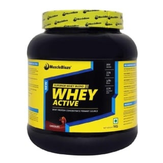 MuscleBlaze Whey Active SPL, 2.2 lb Chocolate (1Kg)