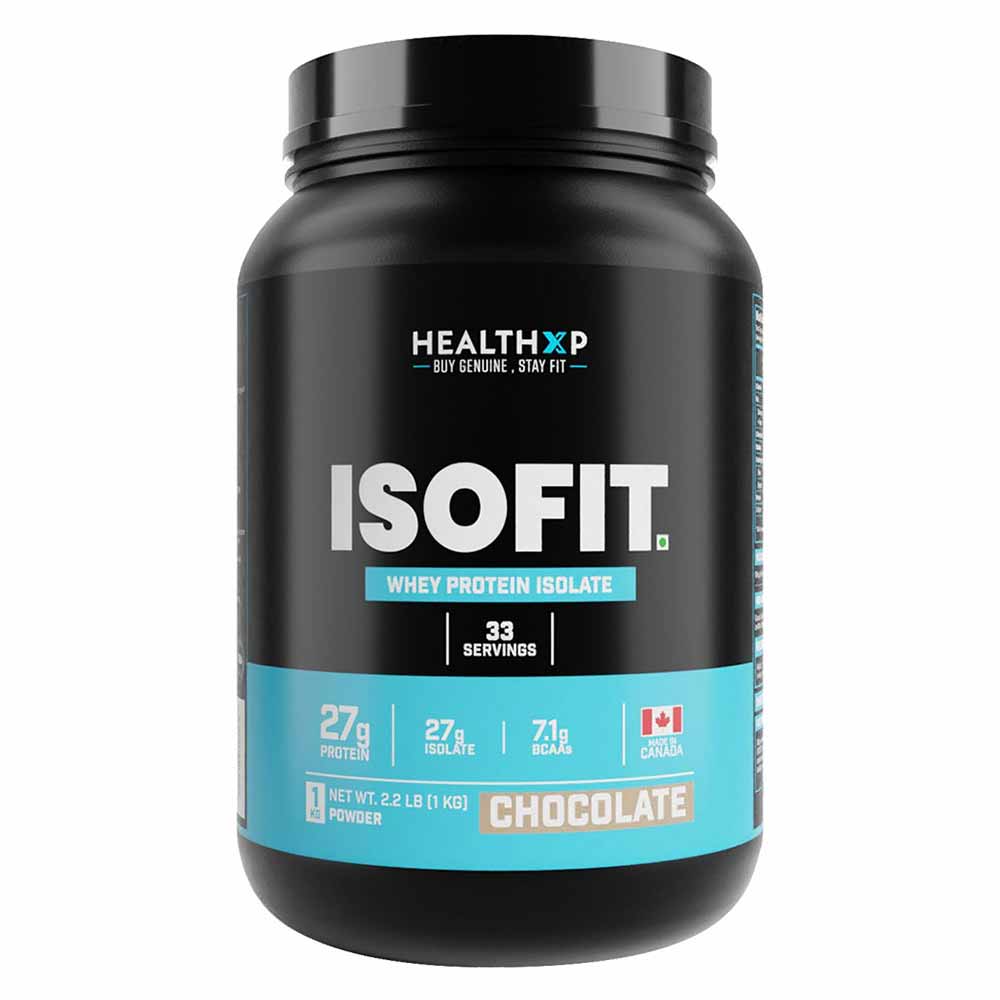 1 - HealthXP Isofit Whey Protein Isolate,  2.2 lb  Cappuccino 